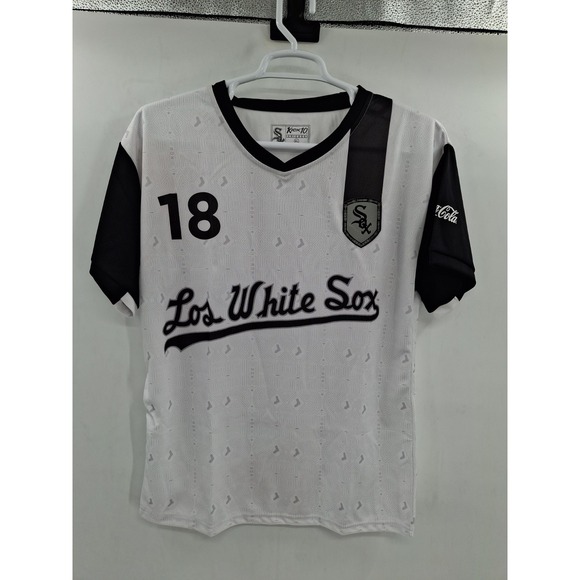 Kick 10 Other - LOS‎ WHITE SOX Baseball CHICAGO SGA 5/5/18 XL Soccer JERSEY FUTBOL SHIRT